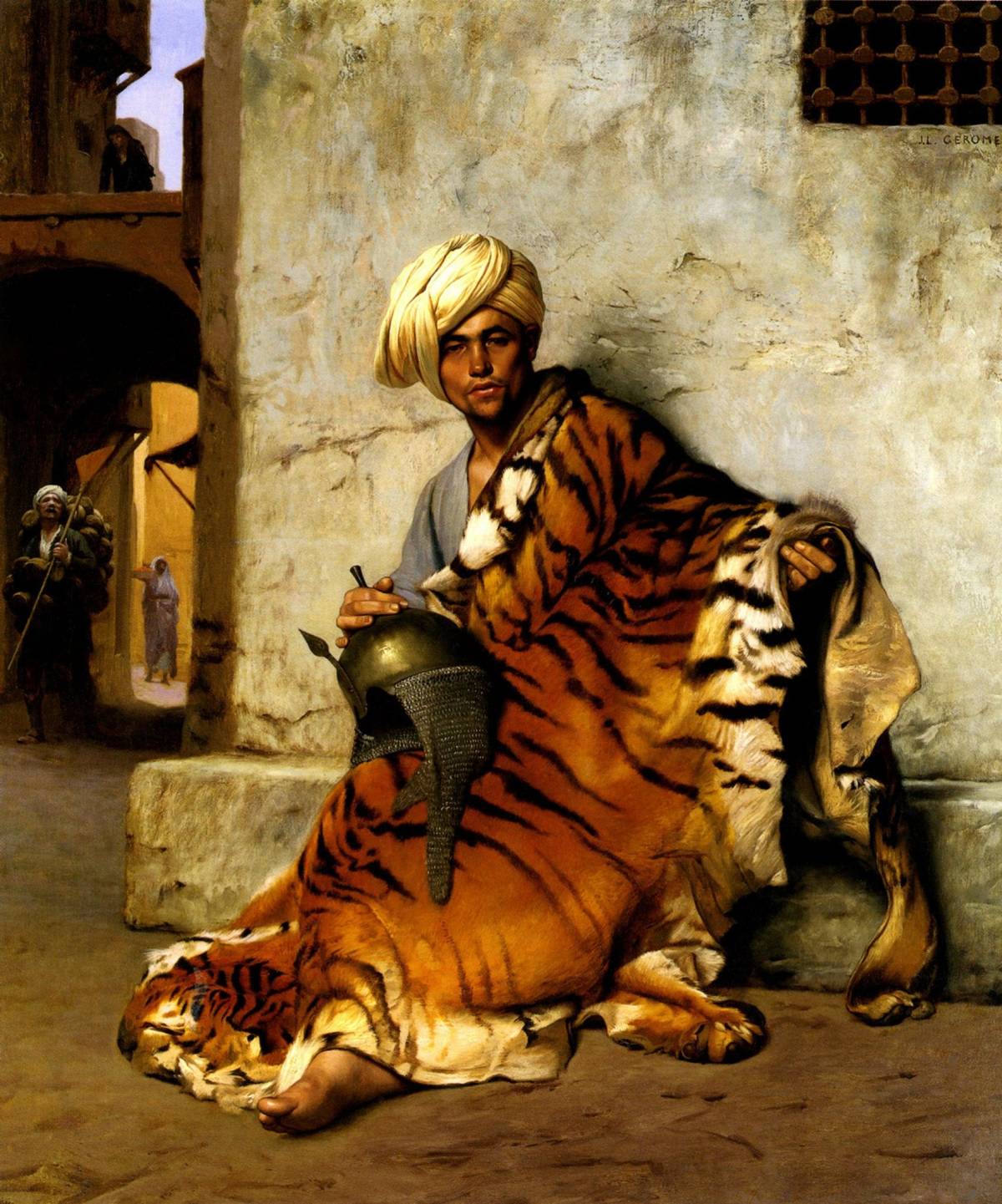 Pelt Merchant Of Cairo 1869 Orientalism Painting By Jean Leon Gerome