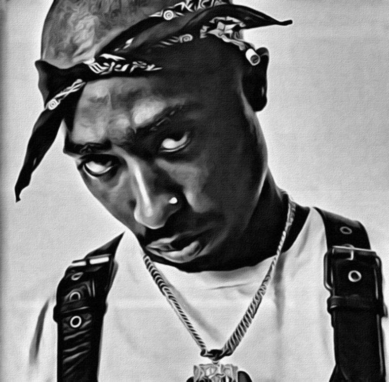 2Pac Portrait - Rapper – Poster | Canvas Wall Art Print - Remizozo