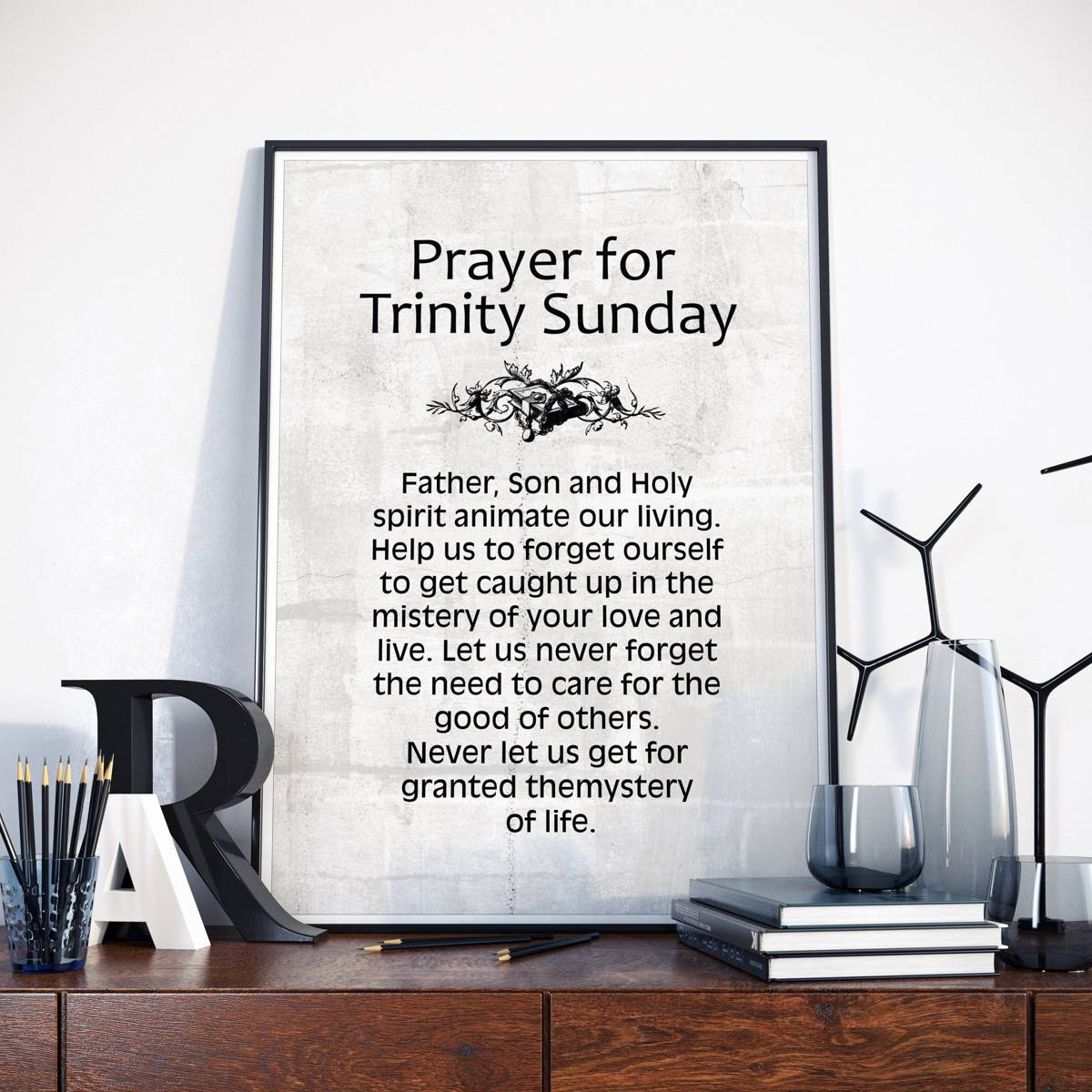 Prayer For Trinity Sunday, Trinity Sunday Poster, Catholic Gift