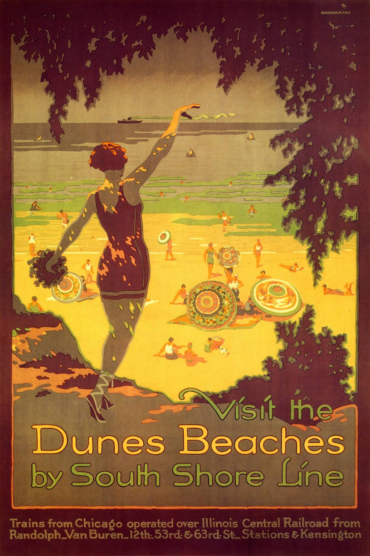 Vist The Dunes Beaches By South Shore Line Trains From Chicago Illinois ...