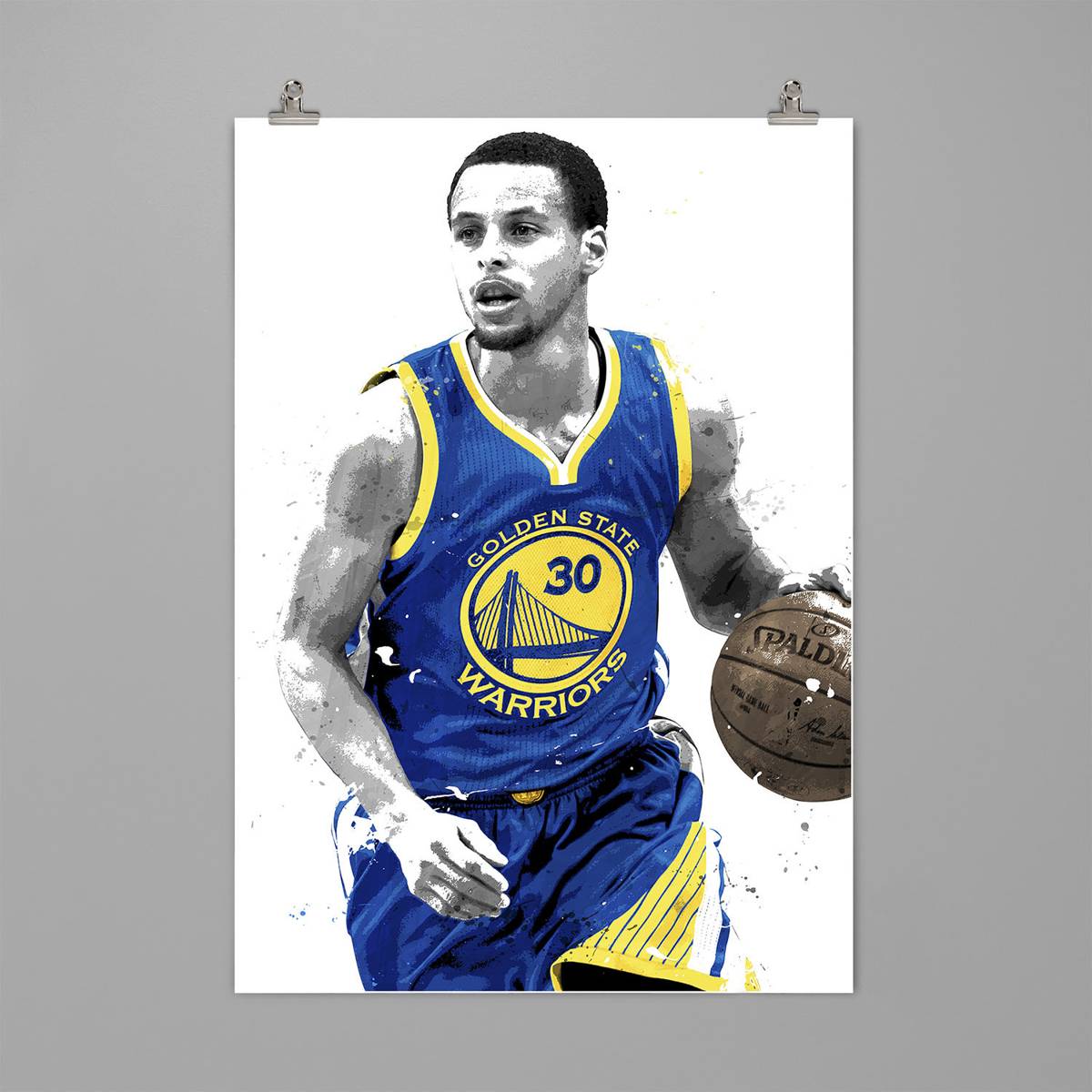 Stephen Curry - Mailed Prints Art Print Basketball Sports Wall Art Man ...