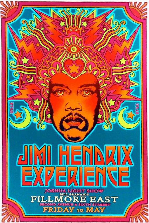 Vintage Music Art - Jimi Hendrix Experience 0783 – Poster | Canvas Wall ...