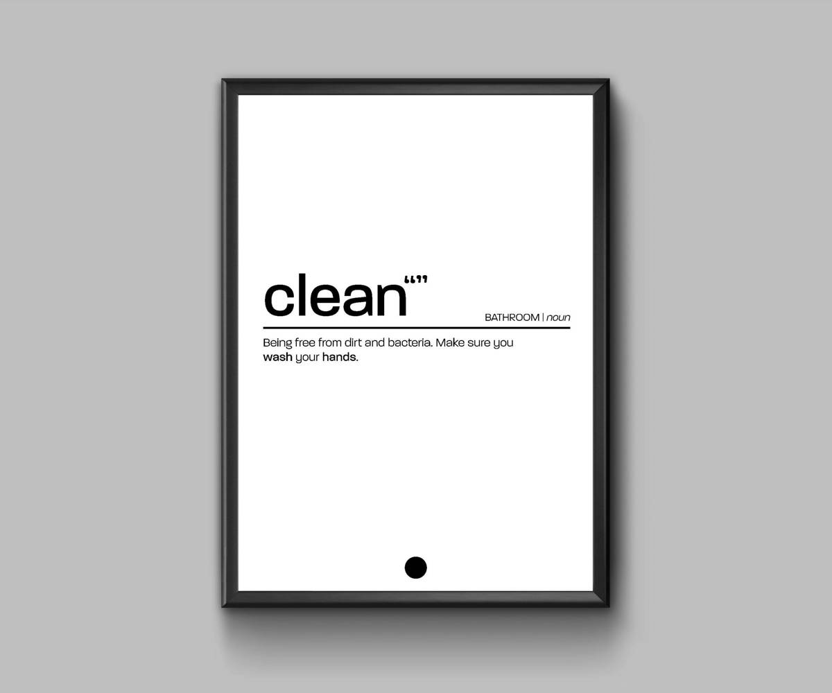 clean-definition-in-white-poster-canvas-wall-art-print-remizozo