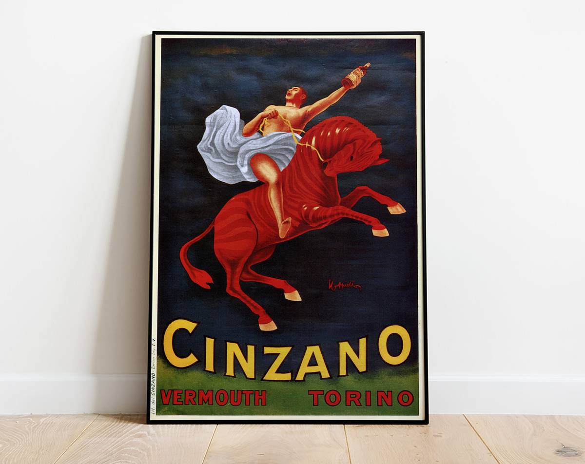 Vintage Cinzano, Vintage Drink Advertising, Italian Retro, Wall Art ...