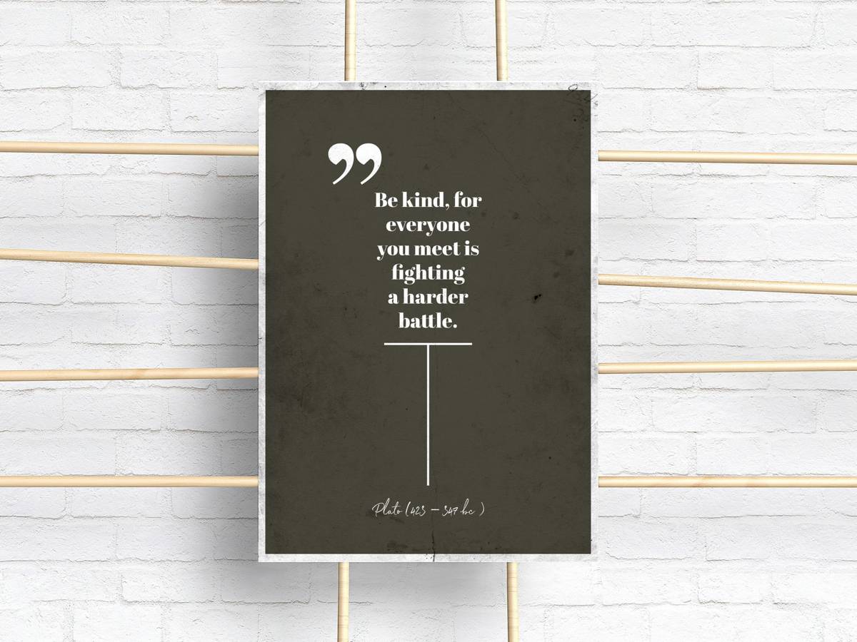 Plato, Plato Quote Poster, Plato Artwork, Platon Quote Wall Art ...