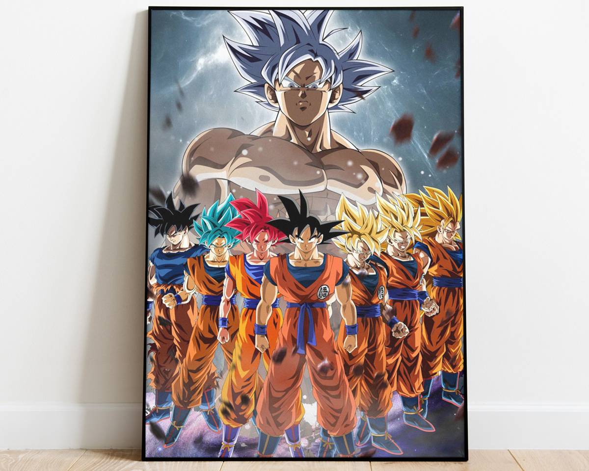 Dragon Ball Poster, Ultra Instinct Goku, Son Goku Super Saiyan Print ...