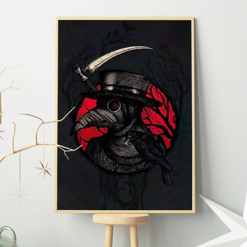 Plague Doctor Poster/ Plague Doctor Wall Art/Plague Doctor Art Print ...