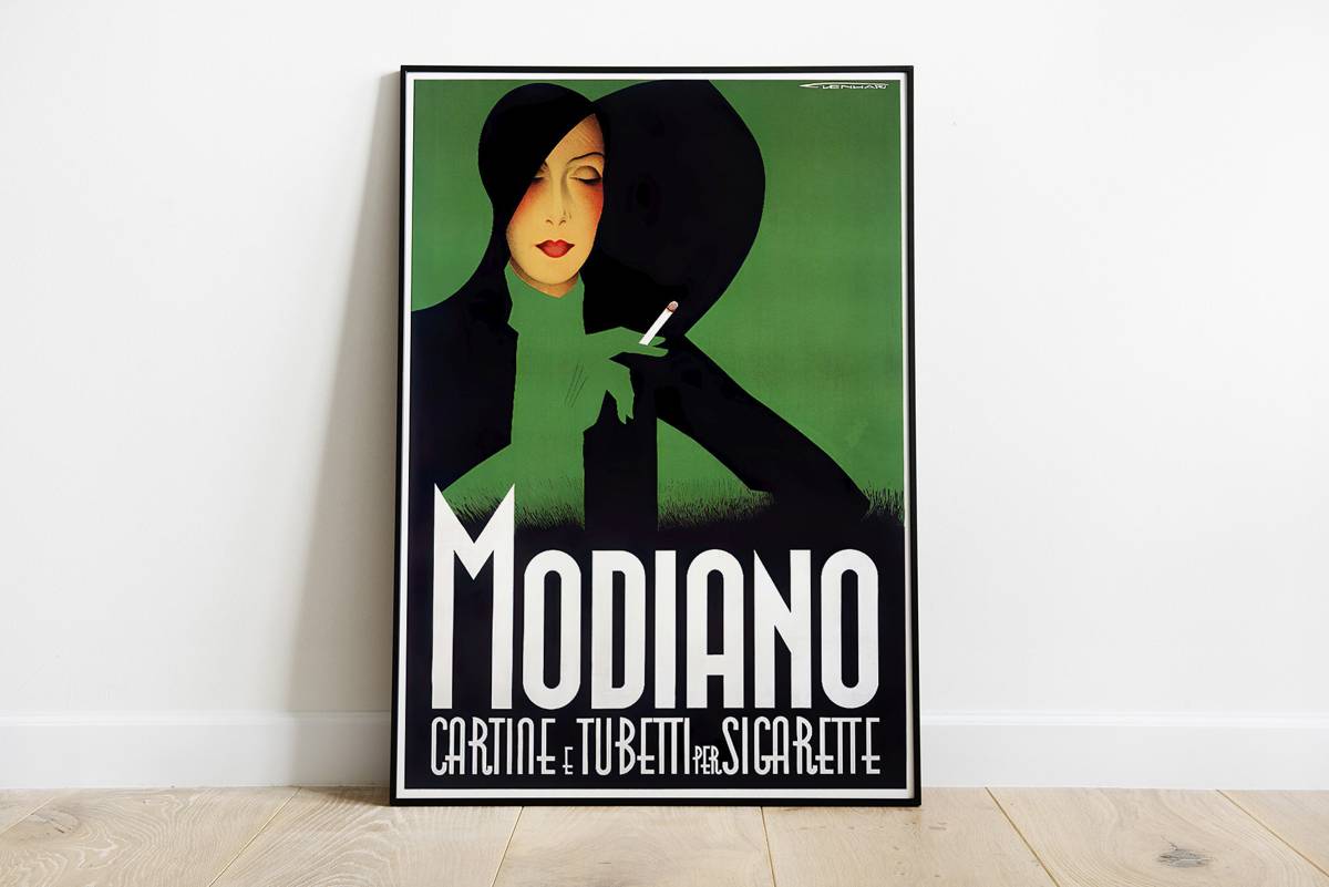 Advertising Poster Modiano, 1935 / Tobacco Poster / Modiano Cigarettes ...