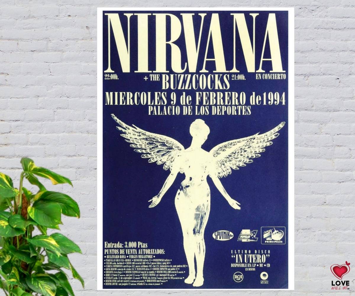 Nirvana (Supported By The Buzzcocks) 1994 "In Utero" Music Concert ...