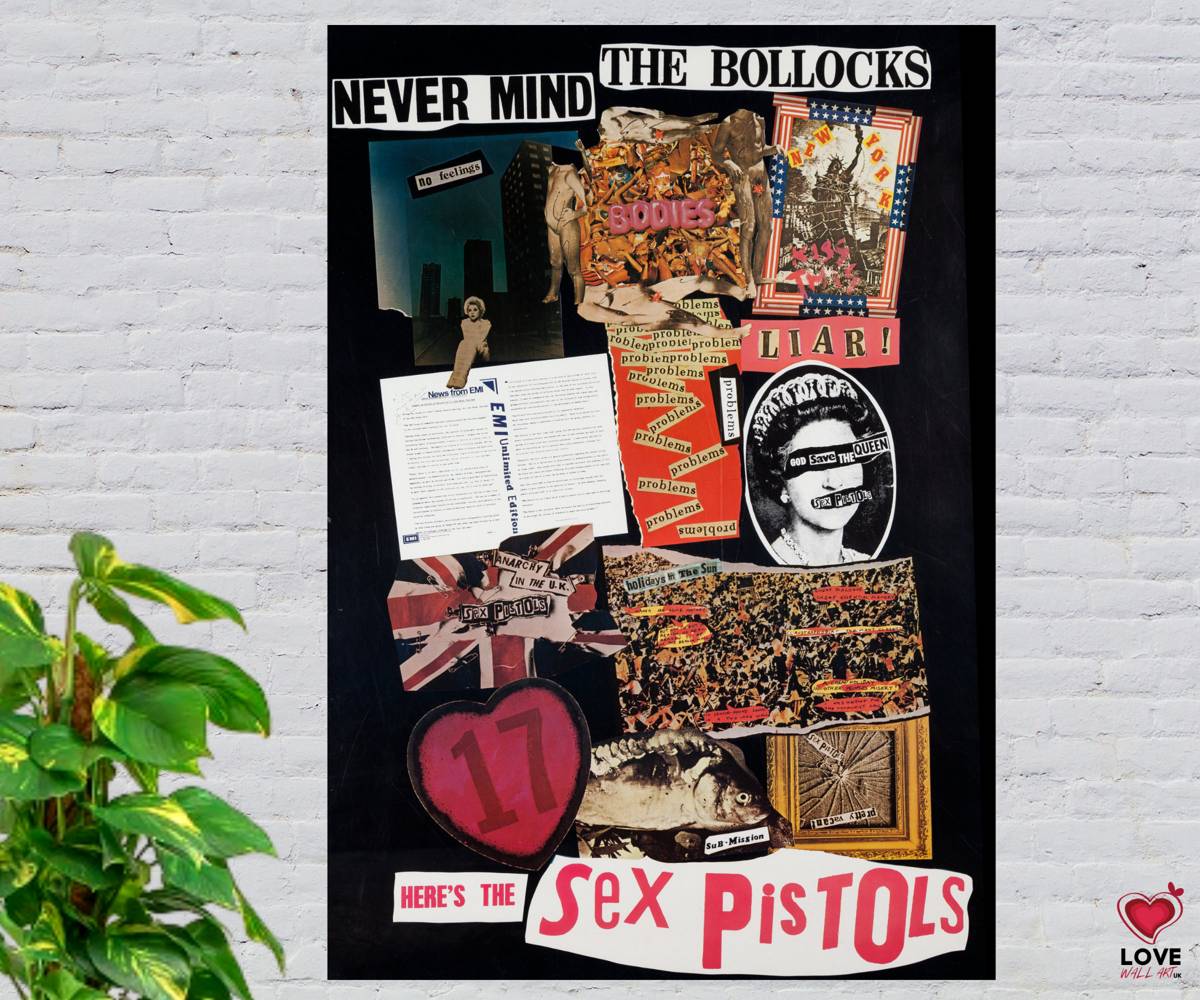 Sex Pistols Poster 1977 Never Mind The Bollocks Poster Print Birthday