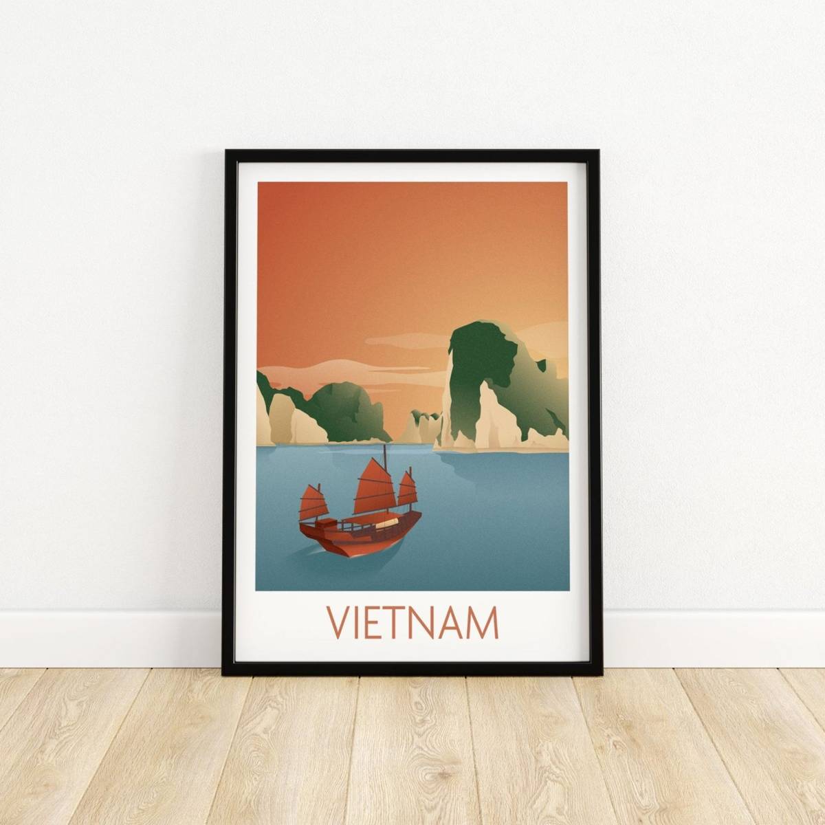 Vietnam Wall Art Print - Travel Poster - Vietnamese Wall Decor - Ha ...