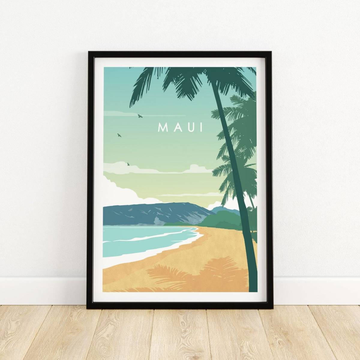 Maui Print - Hawaii Wall Art - Travel Poster - Maui Beach Art Print ...