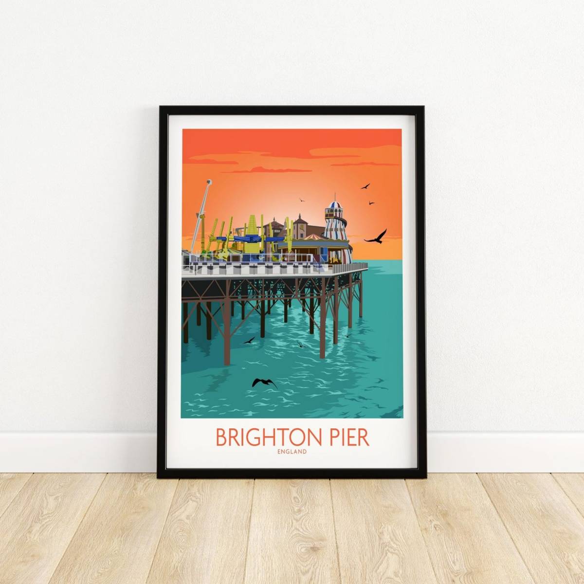 Brighton Pier Poster - Brighton Print - Brighton England Wall Art ...