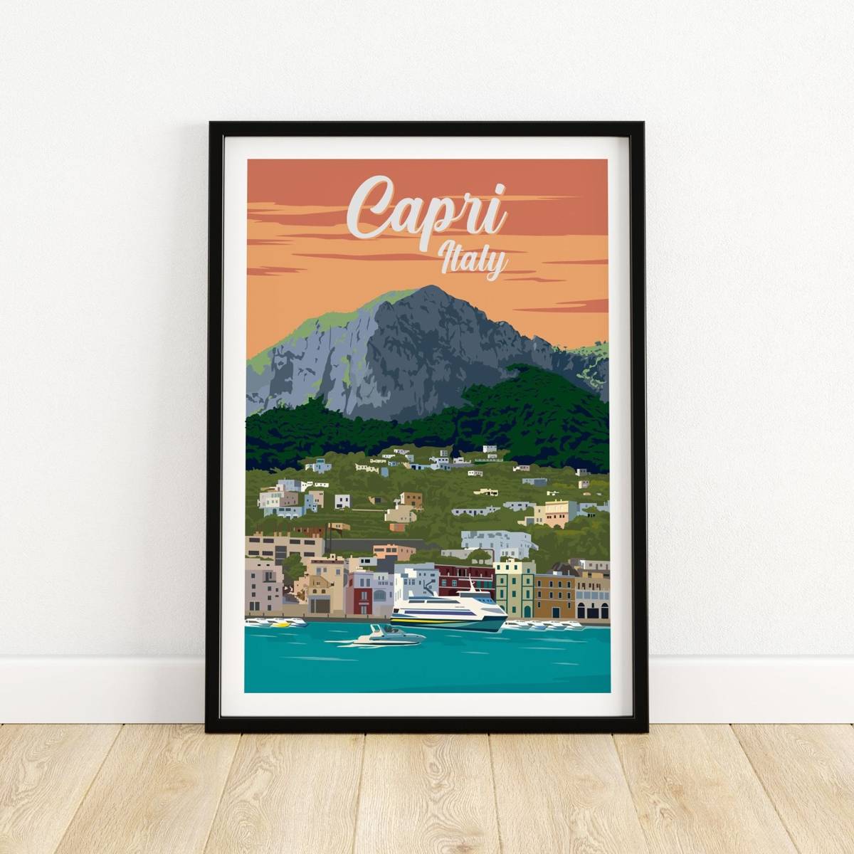 Capri Print - Italy Travel Poster - Capri Wall Art - Italian Wall Decor ...