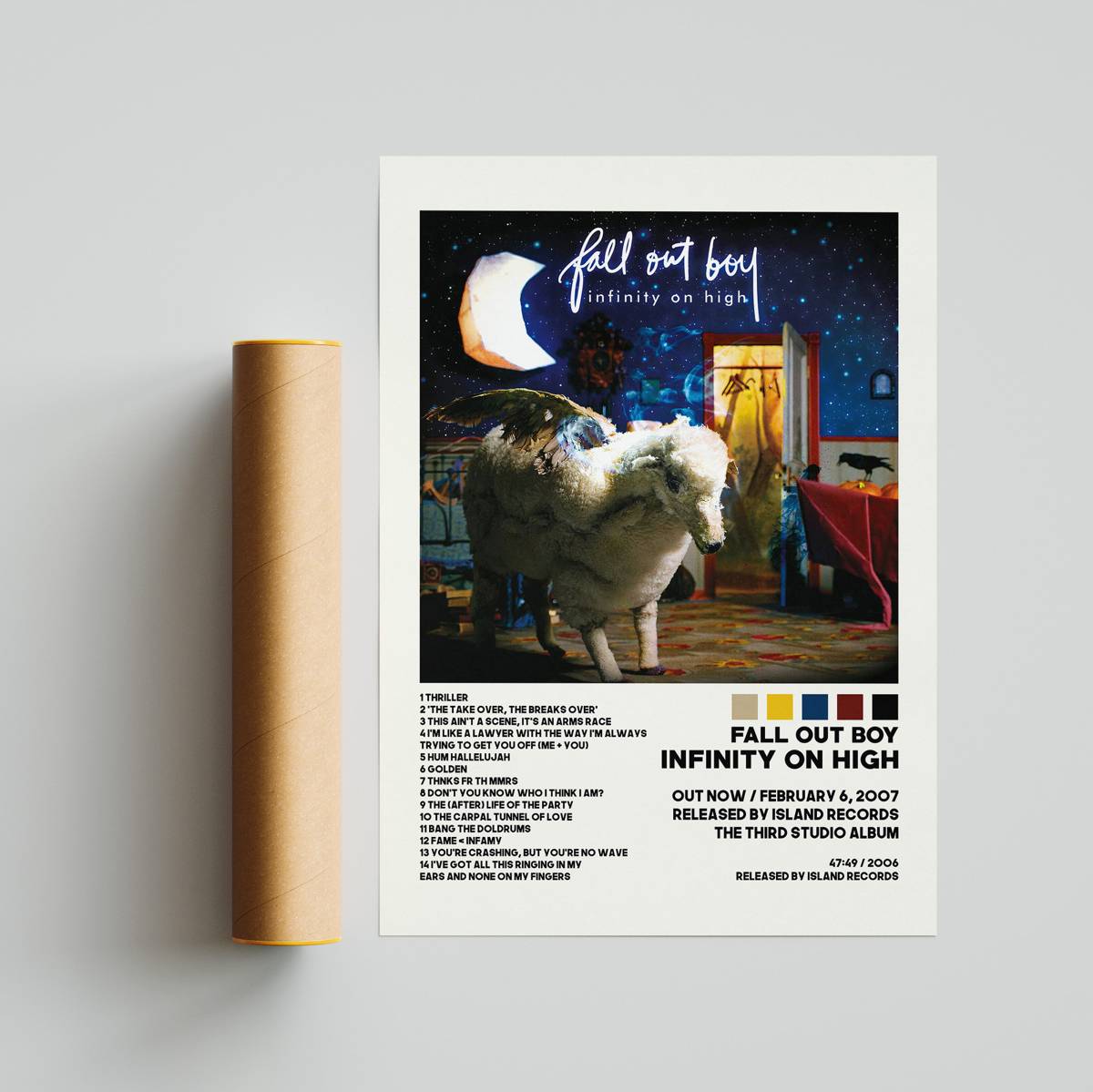 Fall Out Boy Posters Infinity On High Poster Fall Out Boy Album Cover Poster Custom Poster 2289