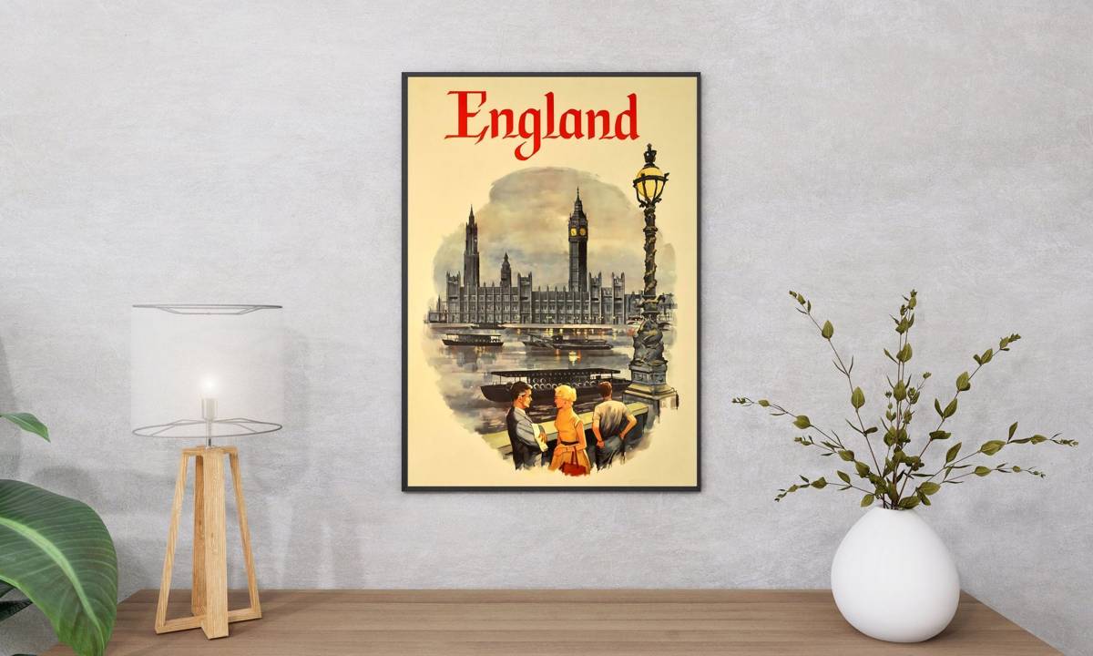 vintage travel poster england