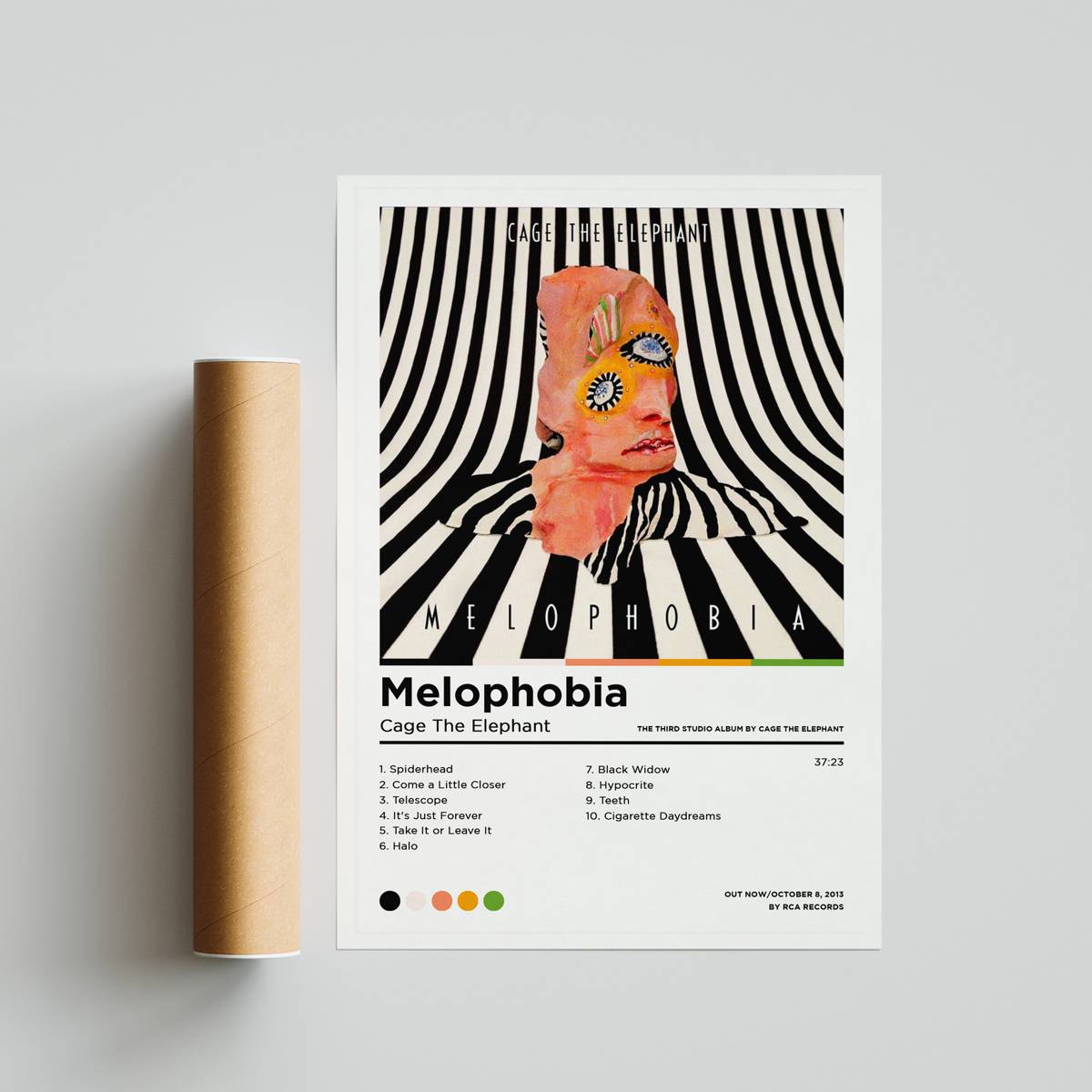 Cage The Elephant Posters - Melophobia Poster / Album Cover Poster ...