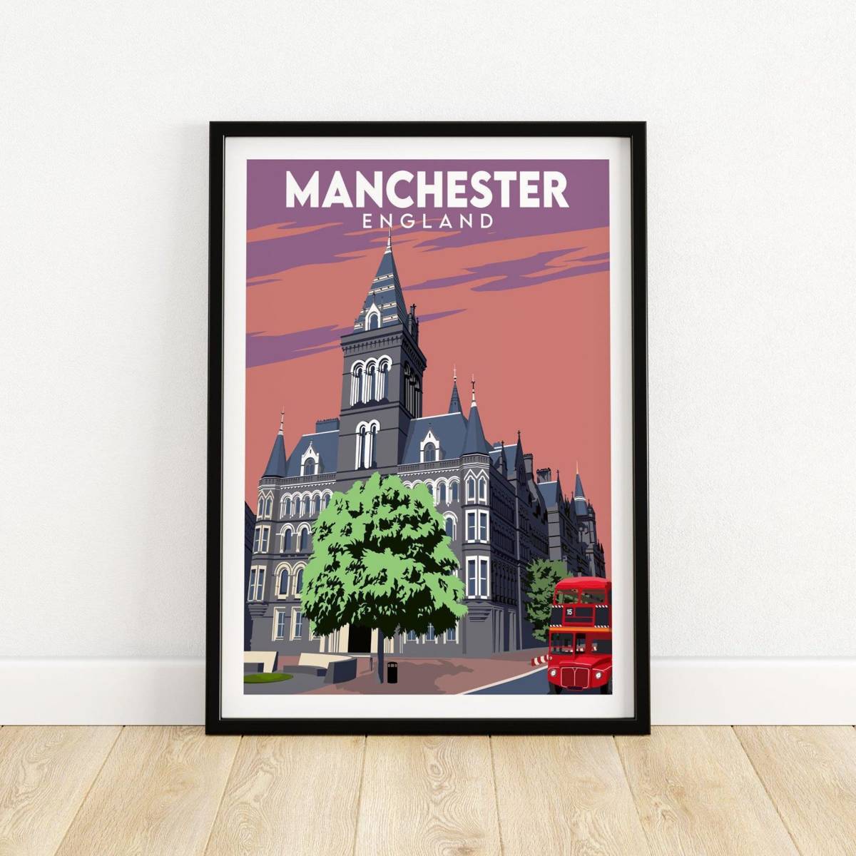 Manchester Wall Art Poster Print - Manchester Gift Idea - Manchester ...