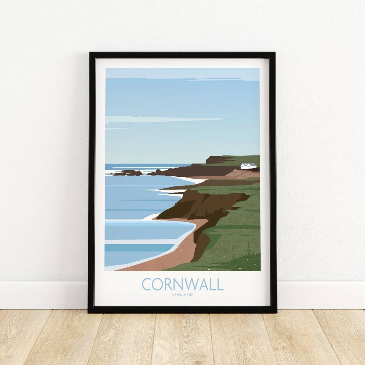 Cornwall Poster Print Wall Art - Cornish Coastal Artwork - Cornwall ...