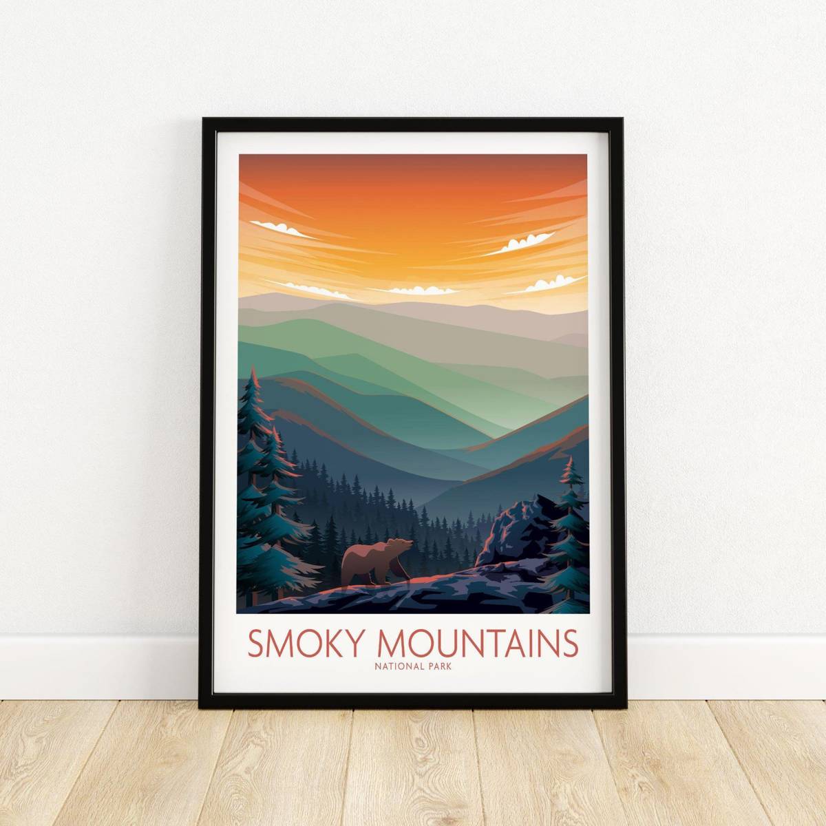 Smoky Mountains Wall Art - National Park Poster - Wall Art - Travel ...