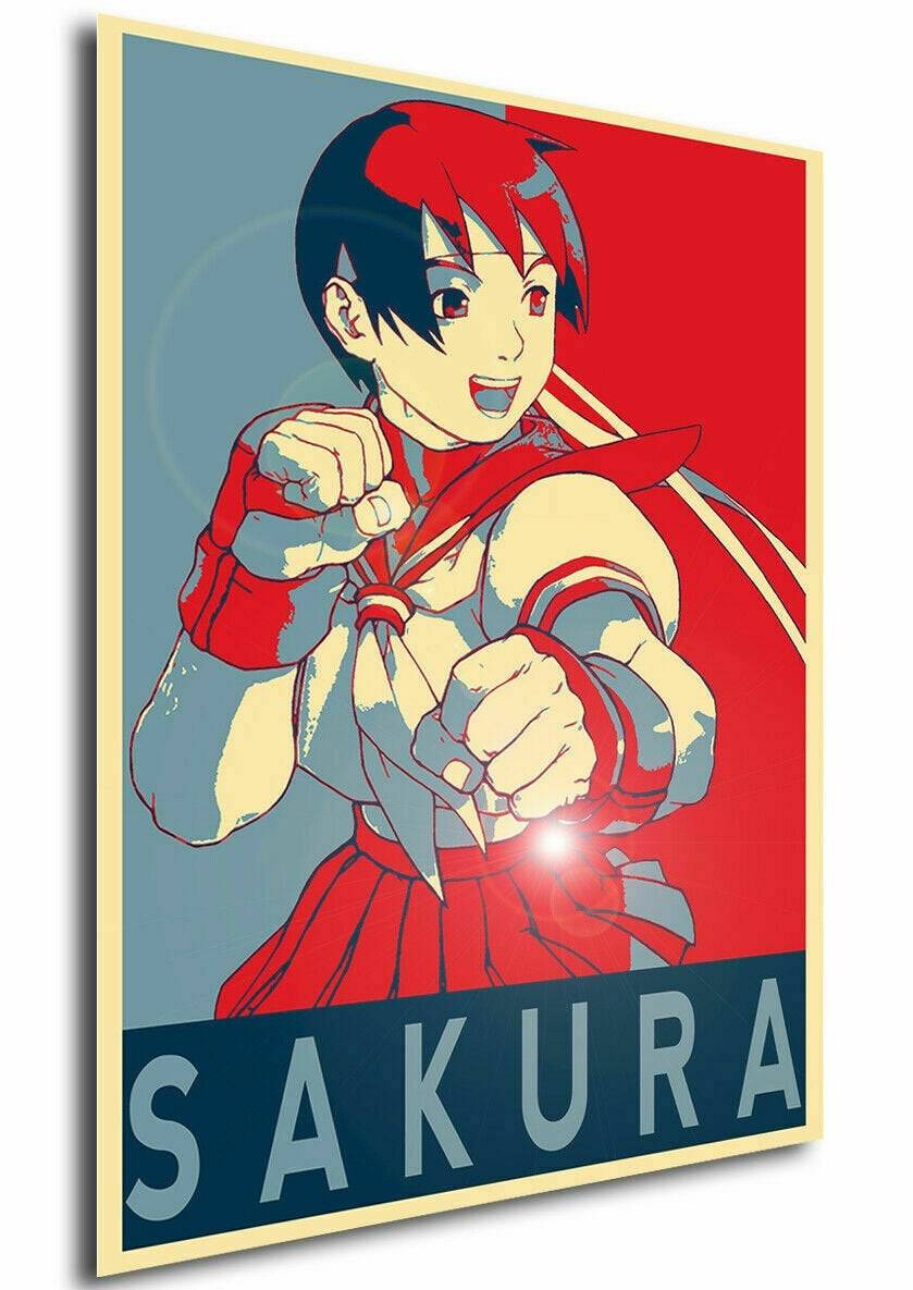 Poster Propaganda - Street Fighter - Sakura Kasugano – Poster | Canvas ...