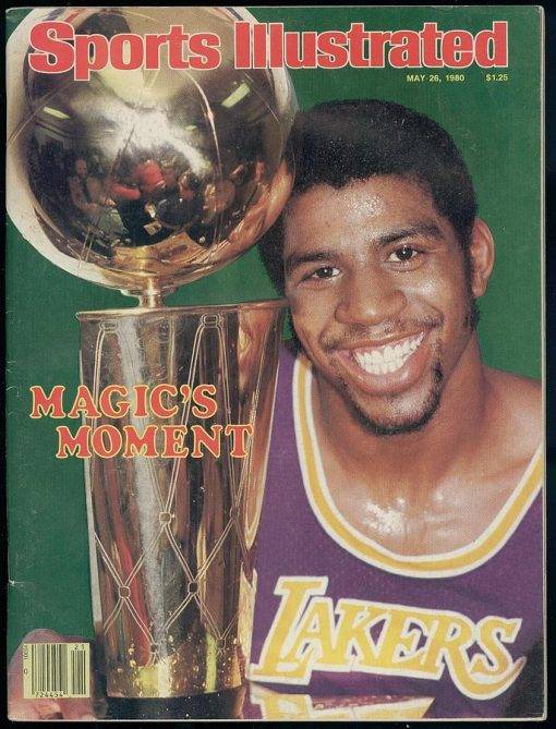Photograph - Los Angeles Lakers Earvin Magic Johnson, 1980 Nba Finals Sports Illustrated Cover ...