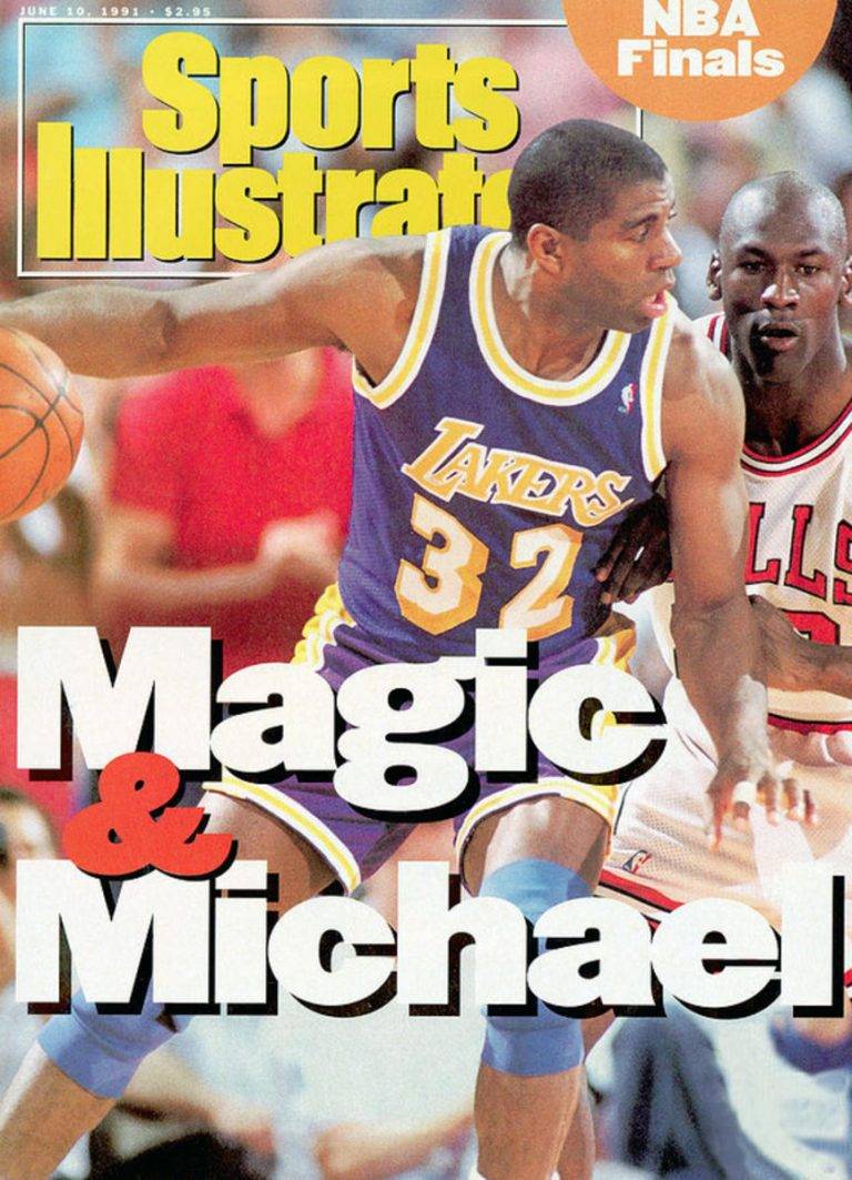 Los Angeles Lakers Magic Johnson, 1991 Nba Finals Sports Illustrated ...