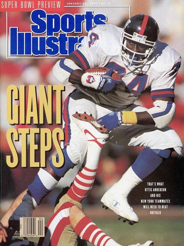 Photograph - New York Giants Ottis Anderson, 1991 Nfc Championship ...