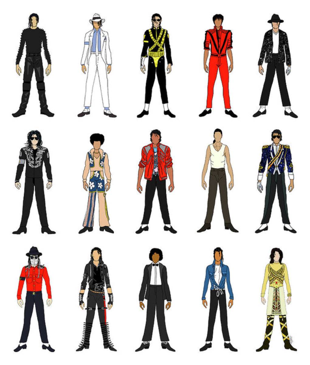 Outfits Of Michael Jackson – Poster | Canvas Wall Art Print - Remizozo