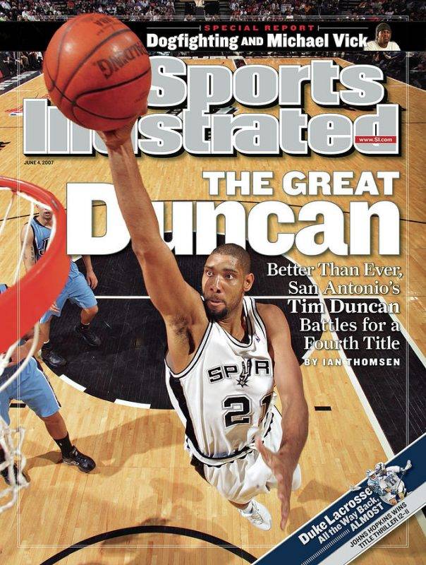 Photograph - San Antonio Spurs Tim Duncan, 2007 Nba Western Conference ...